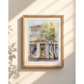 نقاشی آبرنگ نوستالژی